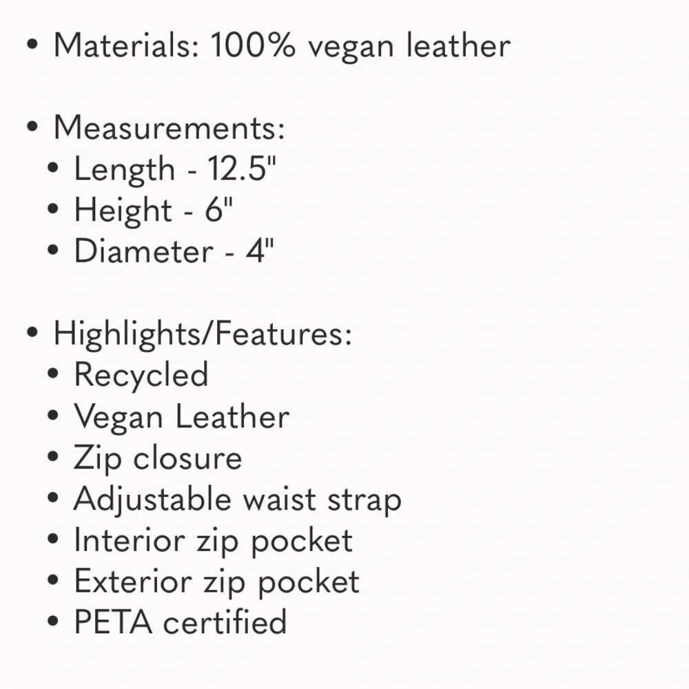 Pixie Mood Women’s Vegan Leather Fanny Pack Crossbody Bag